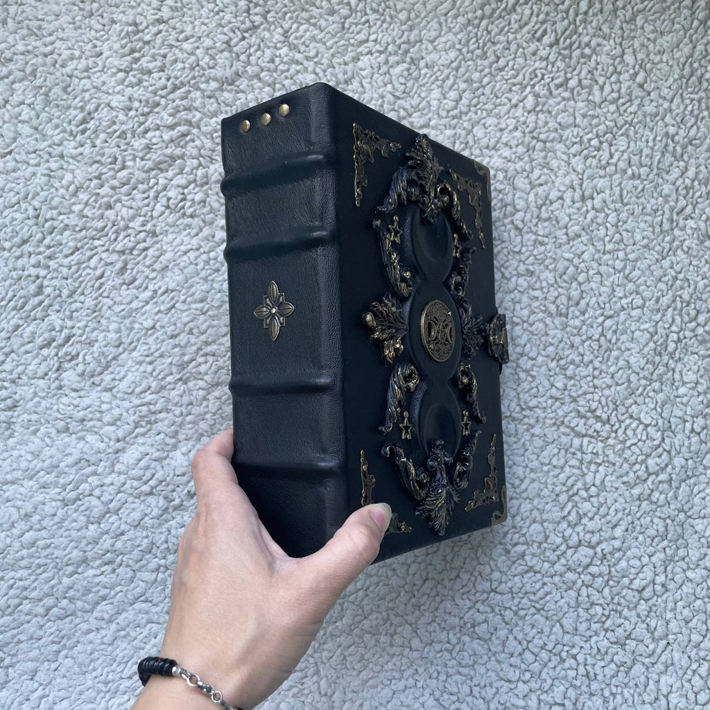 Black Moon Leather Grimoire | Gothic Witch Journal