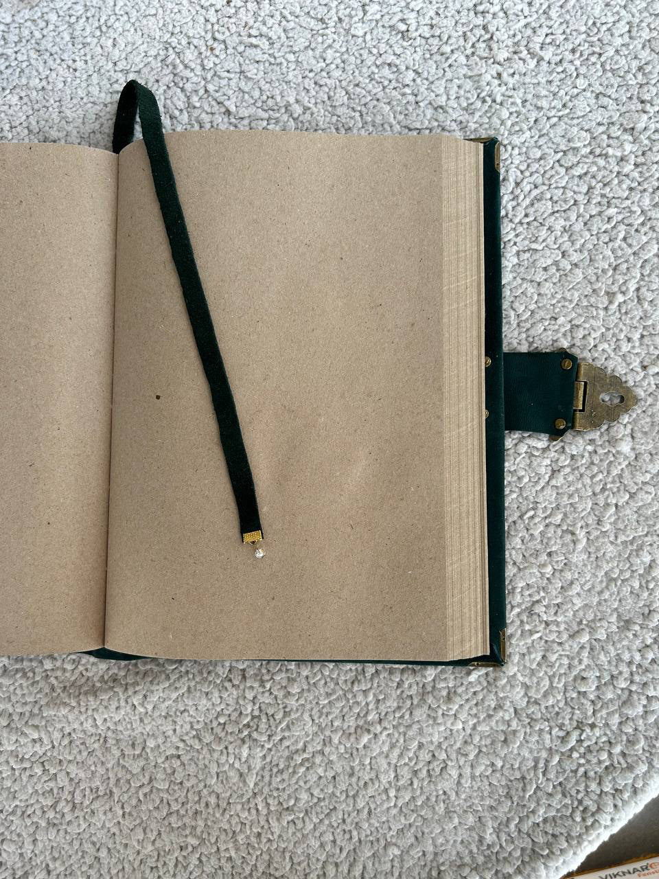 Triple Moon Grimoire - Handcrafted Lunar Witch Journal • Leather Book of Shadows