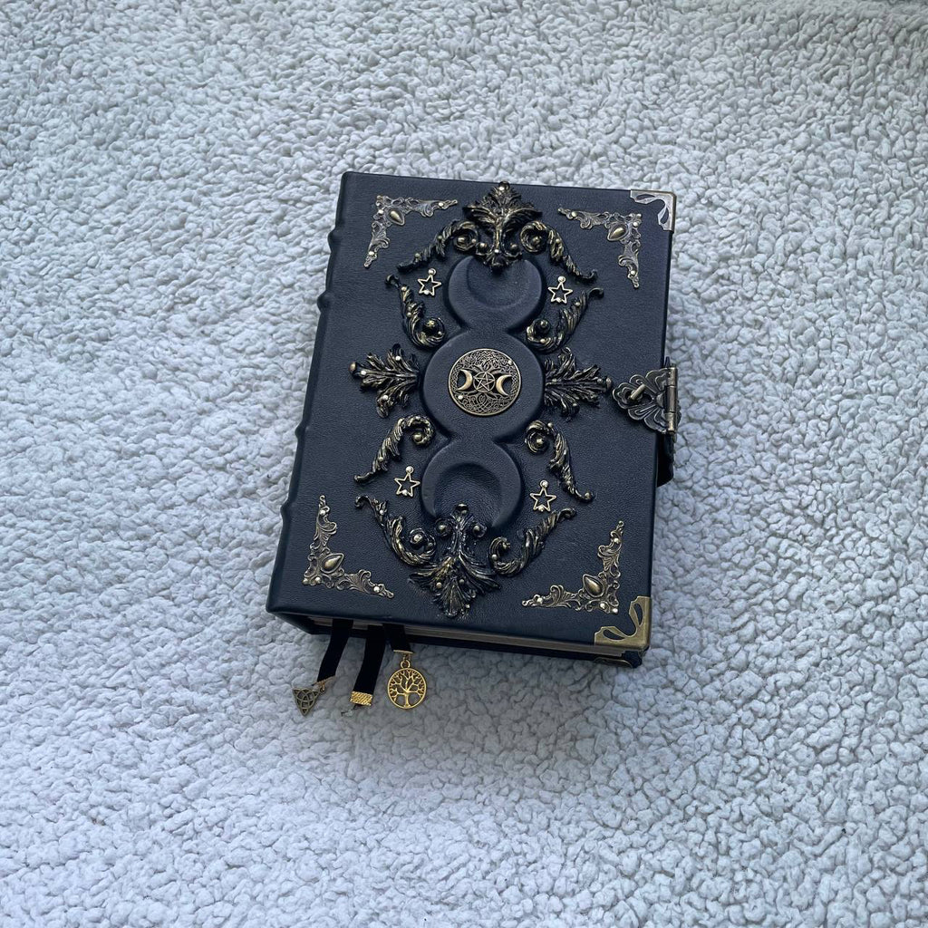 Black Moon Leather Grimoire | Gothic Witch Journal