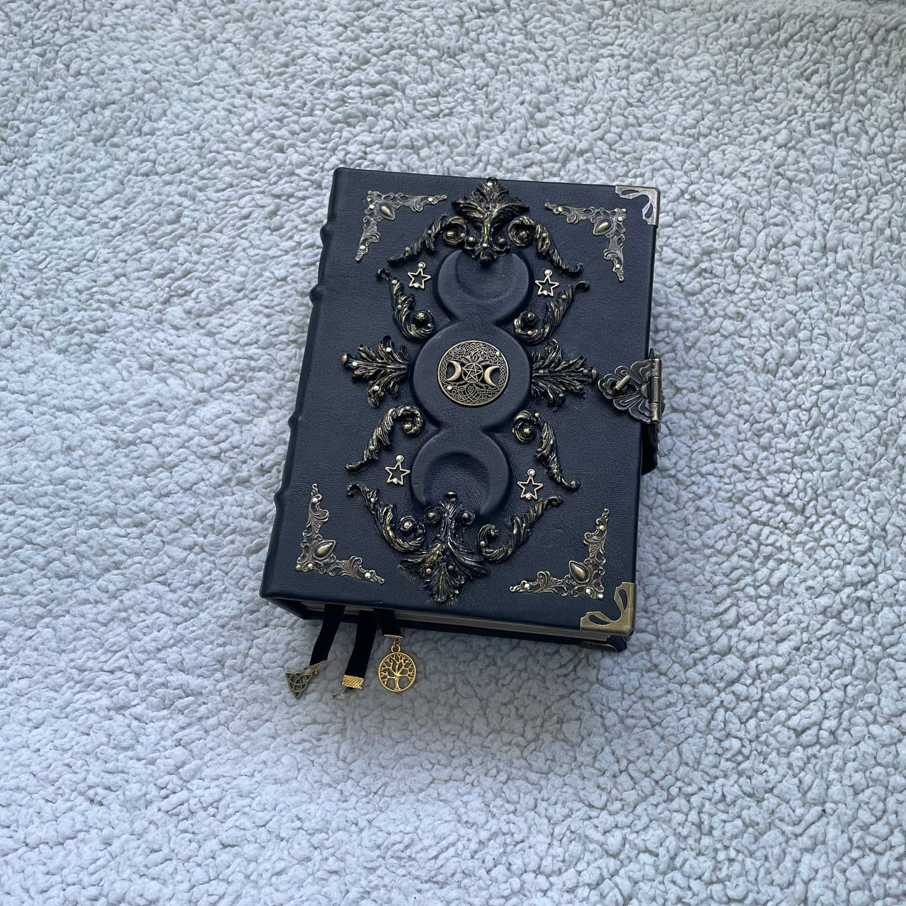 Black Moon Leather Grimoire | Gothic Witch Journal