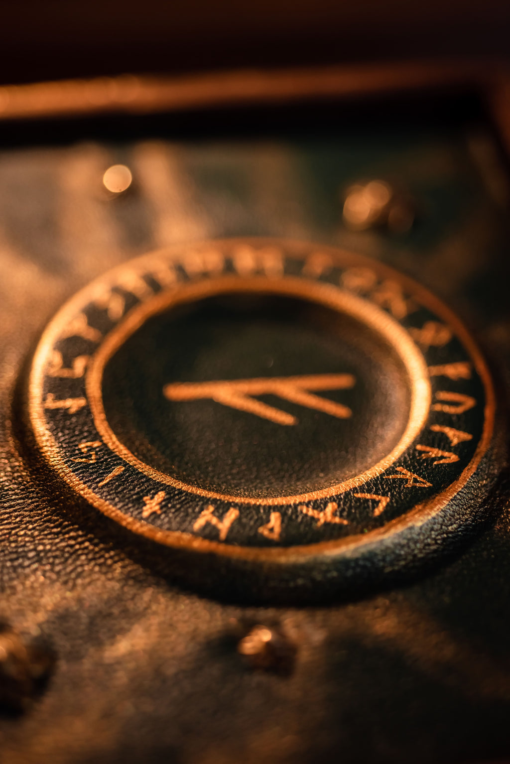 Personalized Fehu Rune Box | Handmade Leather Altar Box | Norse Rune Storage | Viking Keepsake Box