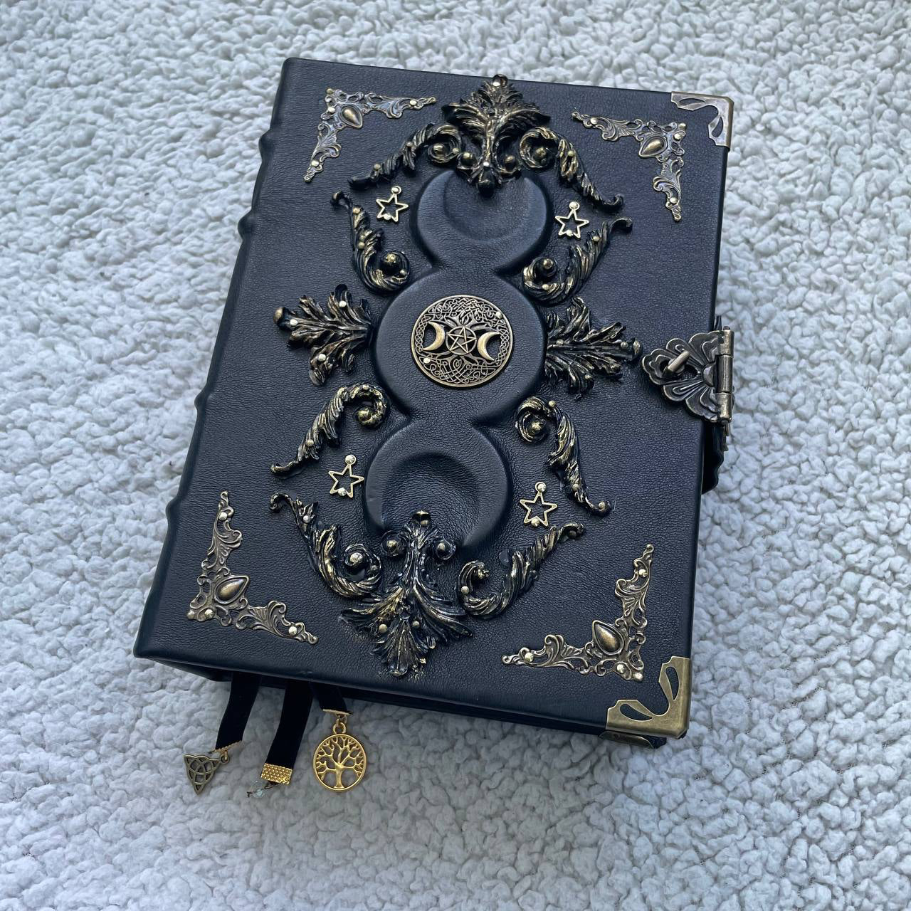 Black Moon Leather Grimoire | Gothic Witch Journal