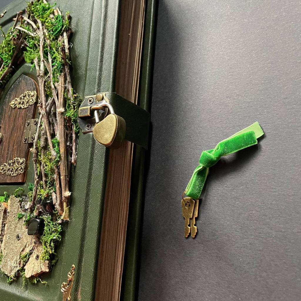 Enchanted Miniature Door – Forest Fairytale Grimoire