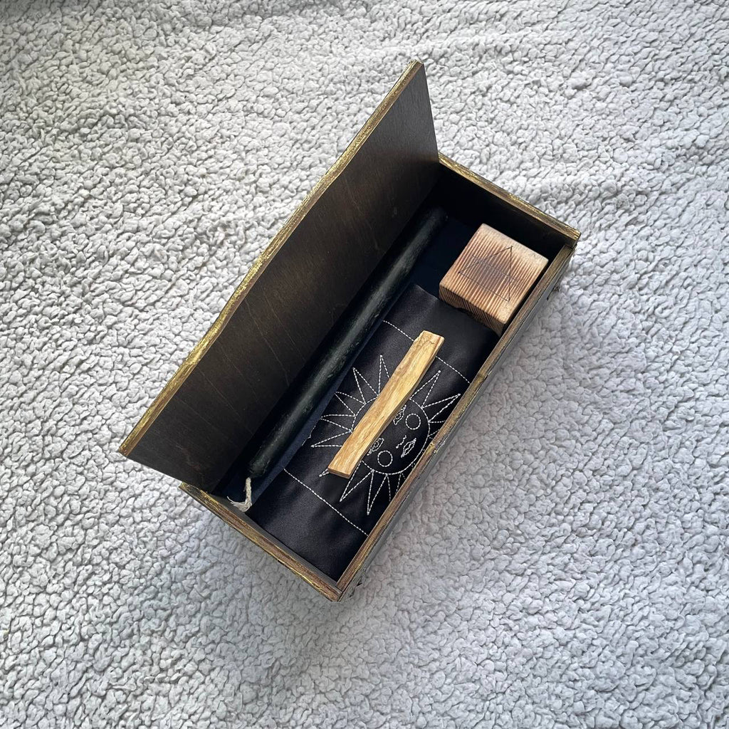 Gothic Witchcraft Box — Black Moon Altar Kit for Modern Witches