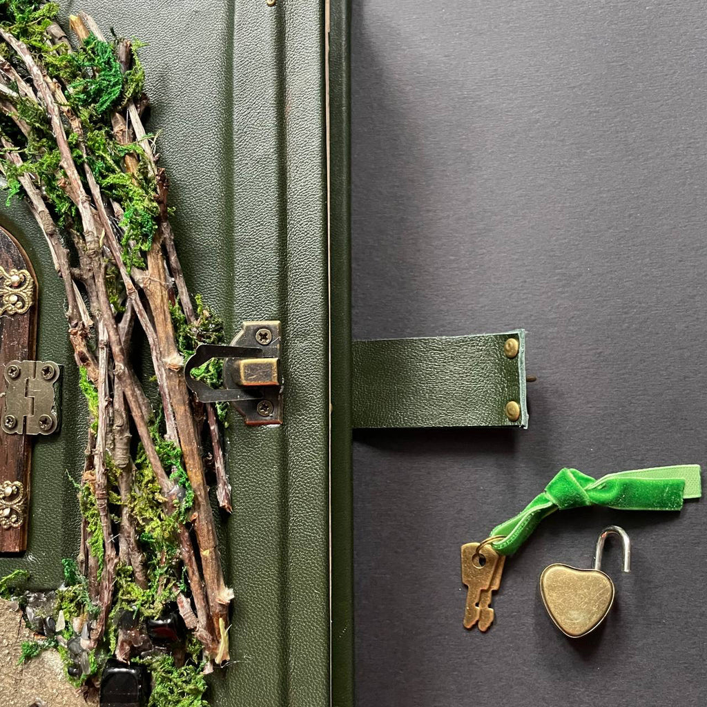 Enchanted Miniature Door – Forest Fairytale Grimoire