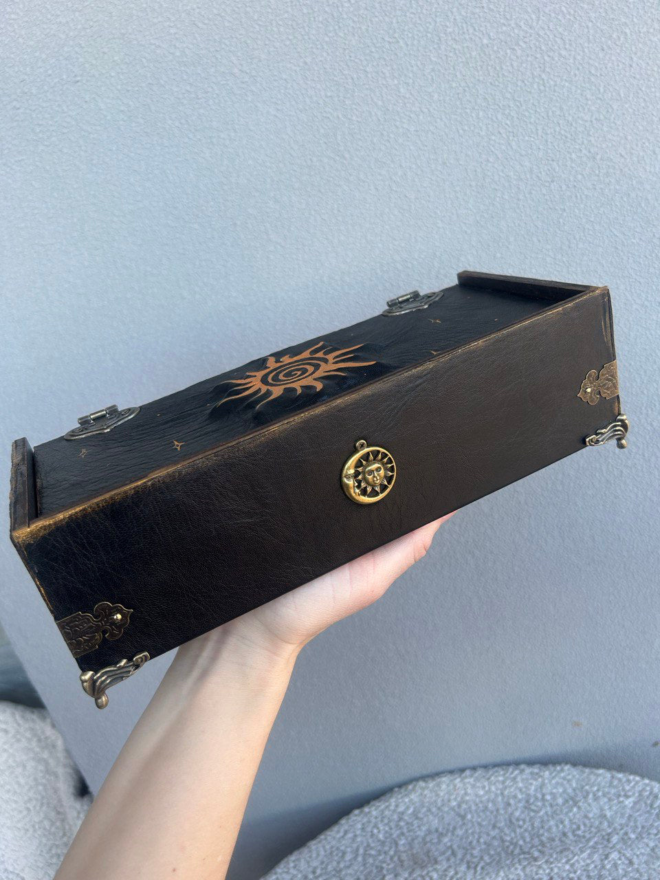 Handmade Witchcraft Box Set – Altar Supplies, Grimoire & Spell Bottles