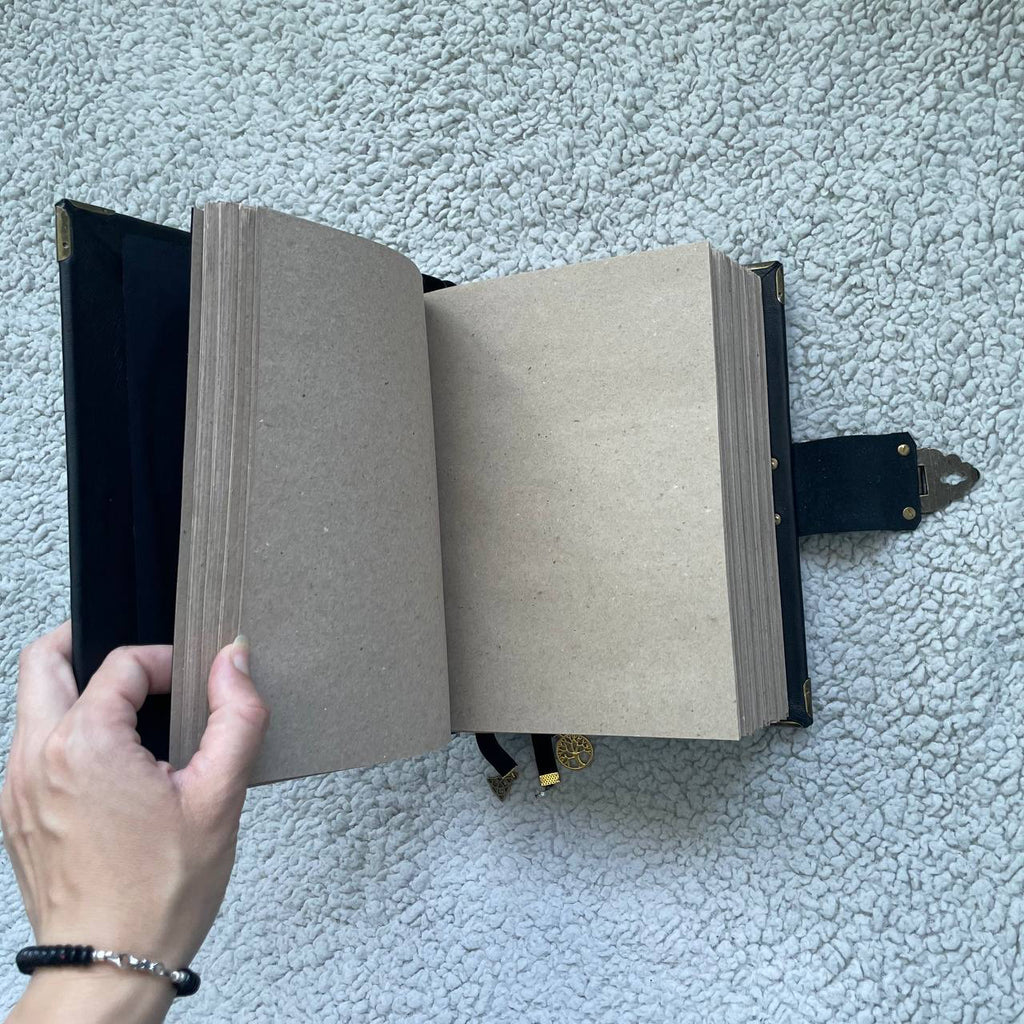 Black Moon Leather Grimoire | Gothic Witch Journal