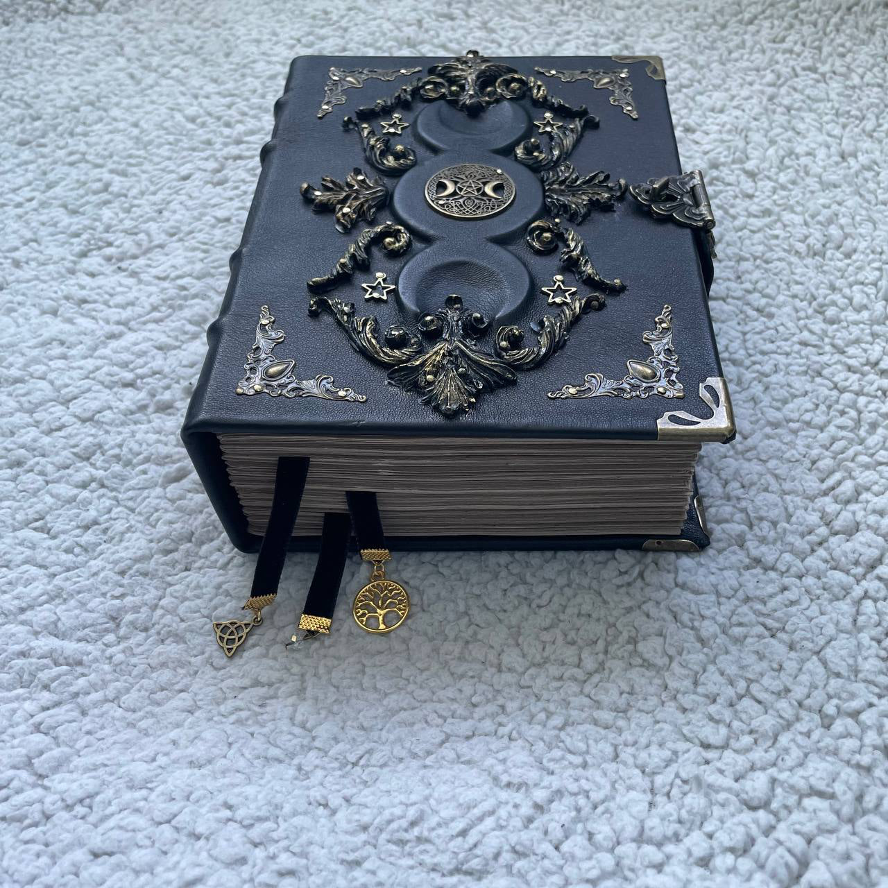 Black Moon Leather Grimoire | Gothic Witch Journal