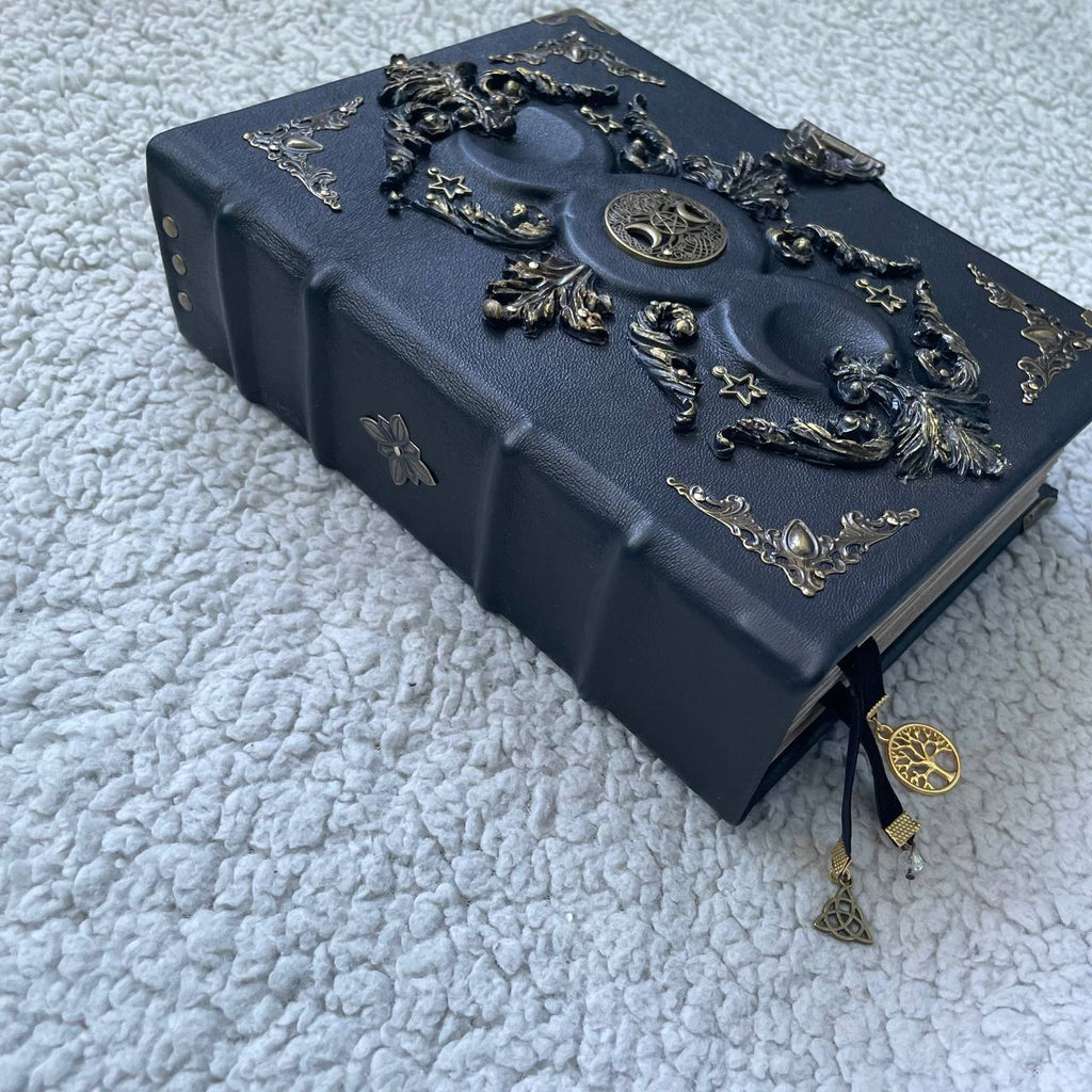 Black Moon Leather Grimoire | Gothic Witch Journal