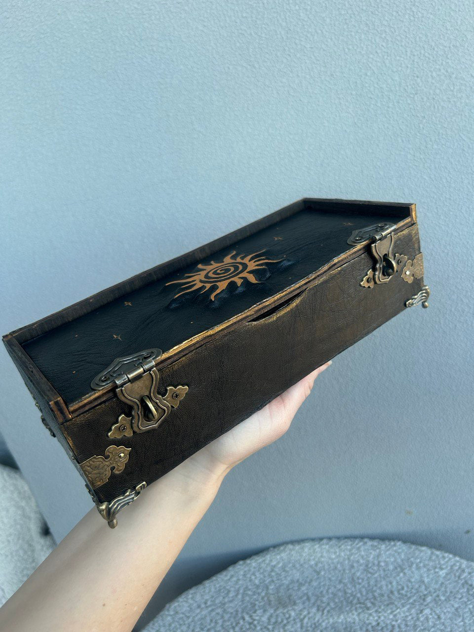 Handmade Witchcraft Box Set – Altar Supplies, Grimoire & Spell Bottles