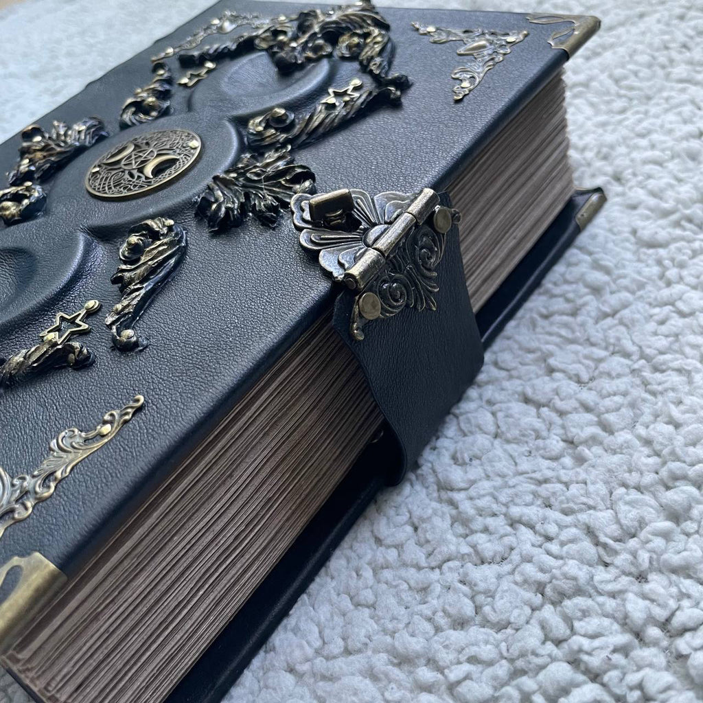 Black Moon Leather Grimoire | Gothic Witch Journal