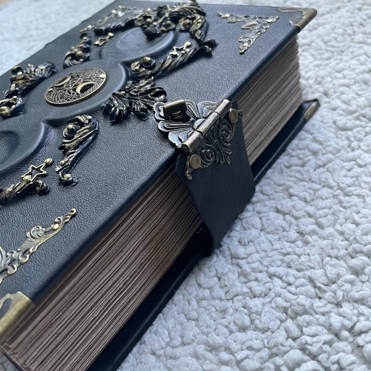 Black Moon Leather Grimoire | Gothic Witch Journal