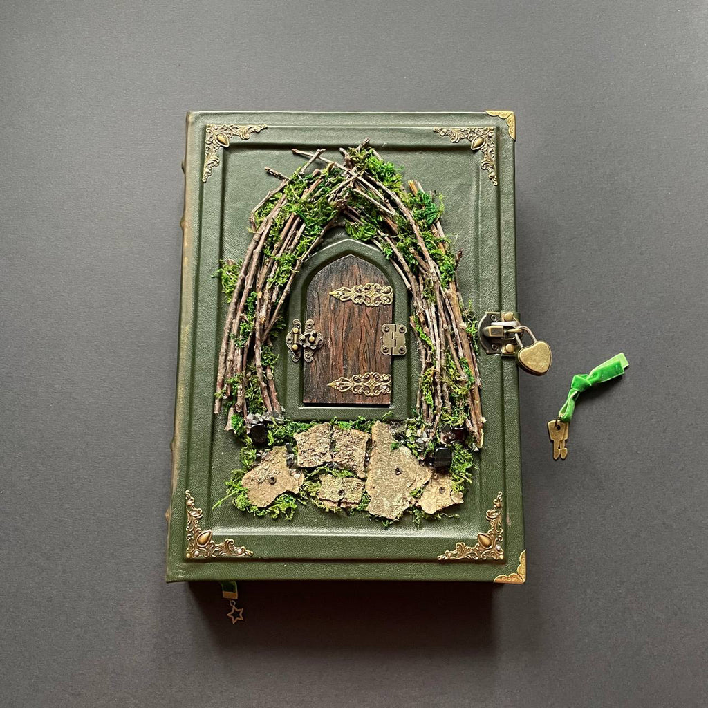 Enchanted Miniature Door – Forest Fairytale Grimoire