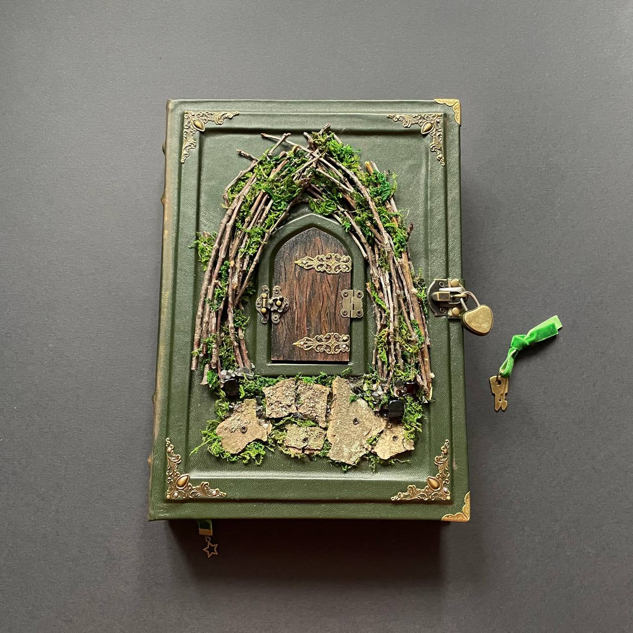 Enchanted Miniature Door – Forest Fairytale Grimoire
