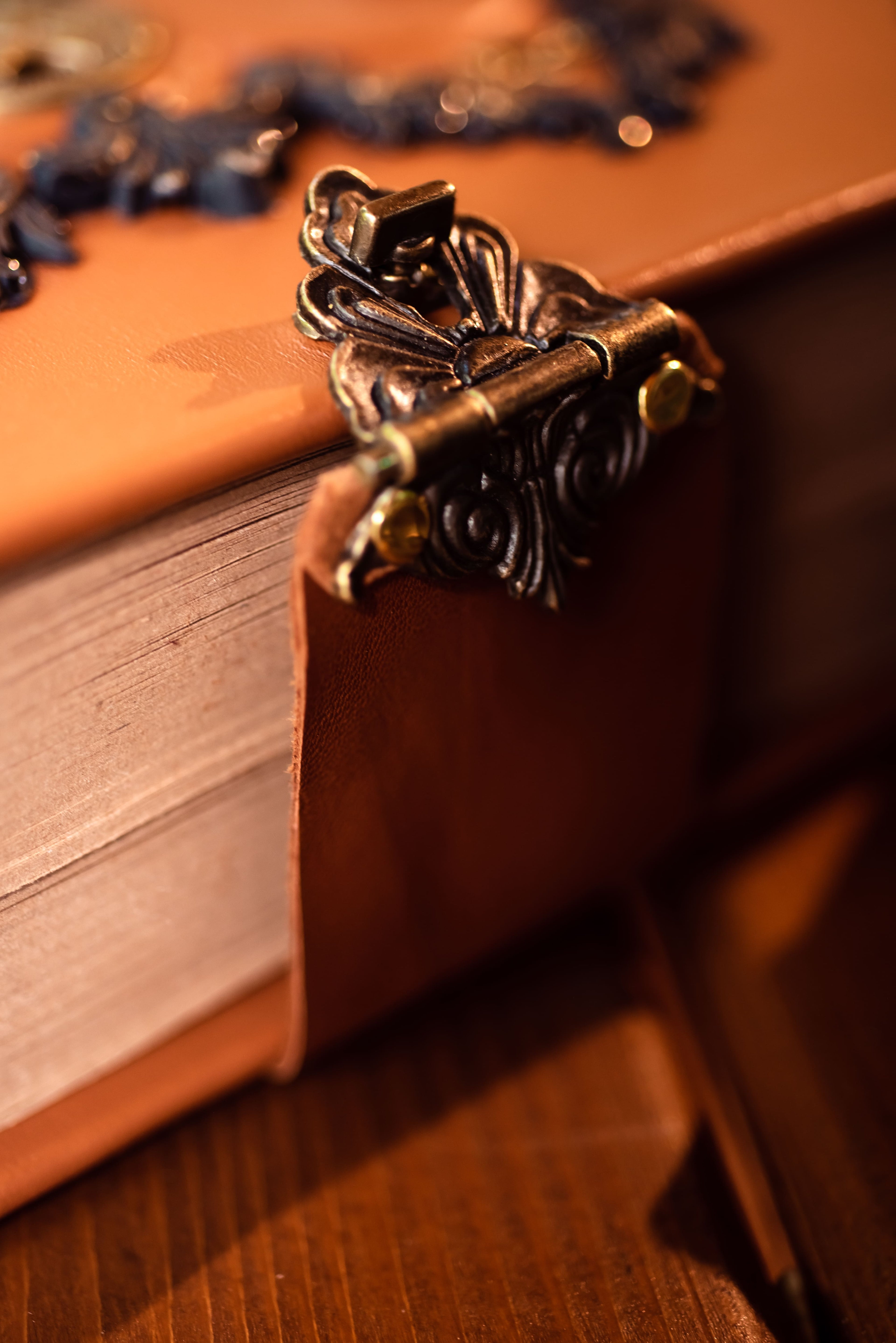 Black Moon Leather Grimoire | Handmade Gothic Book of Shadows | Witch Journal