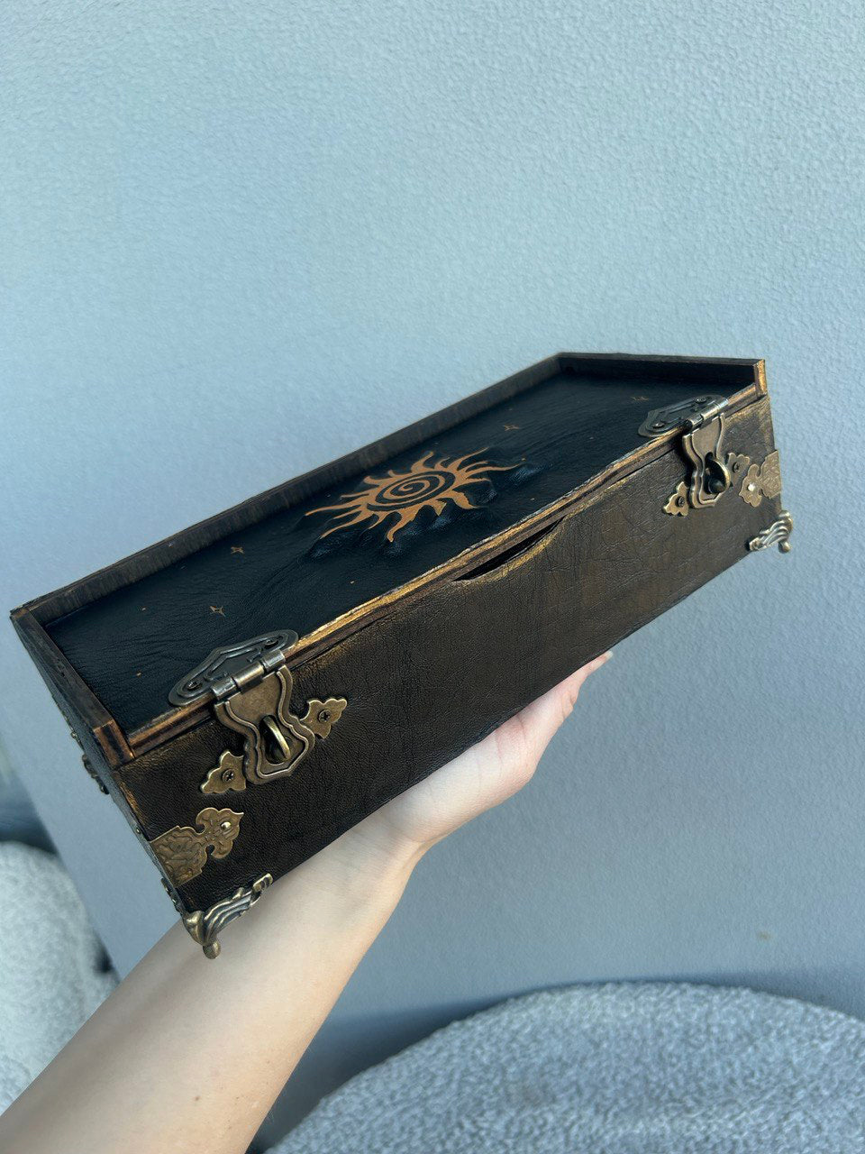 Handmade Witchcraft Box Set – Altar Supplies, Grimoire & Spell Bottles