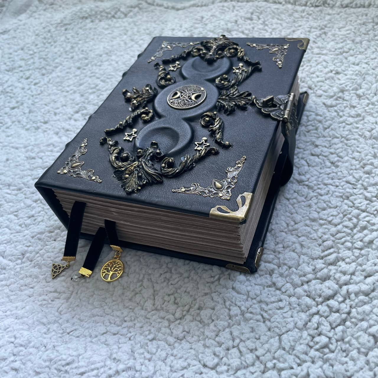 Black Moon Leather Grimoire | Gothic Witch Journal