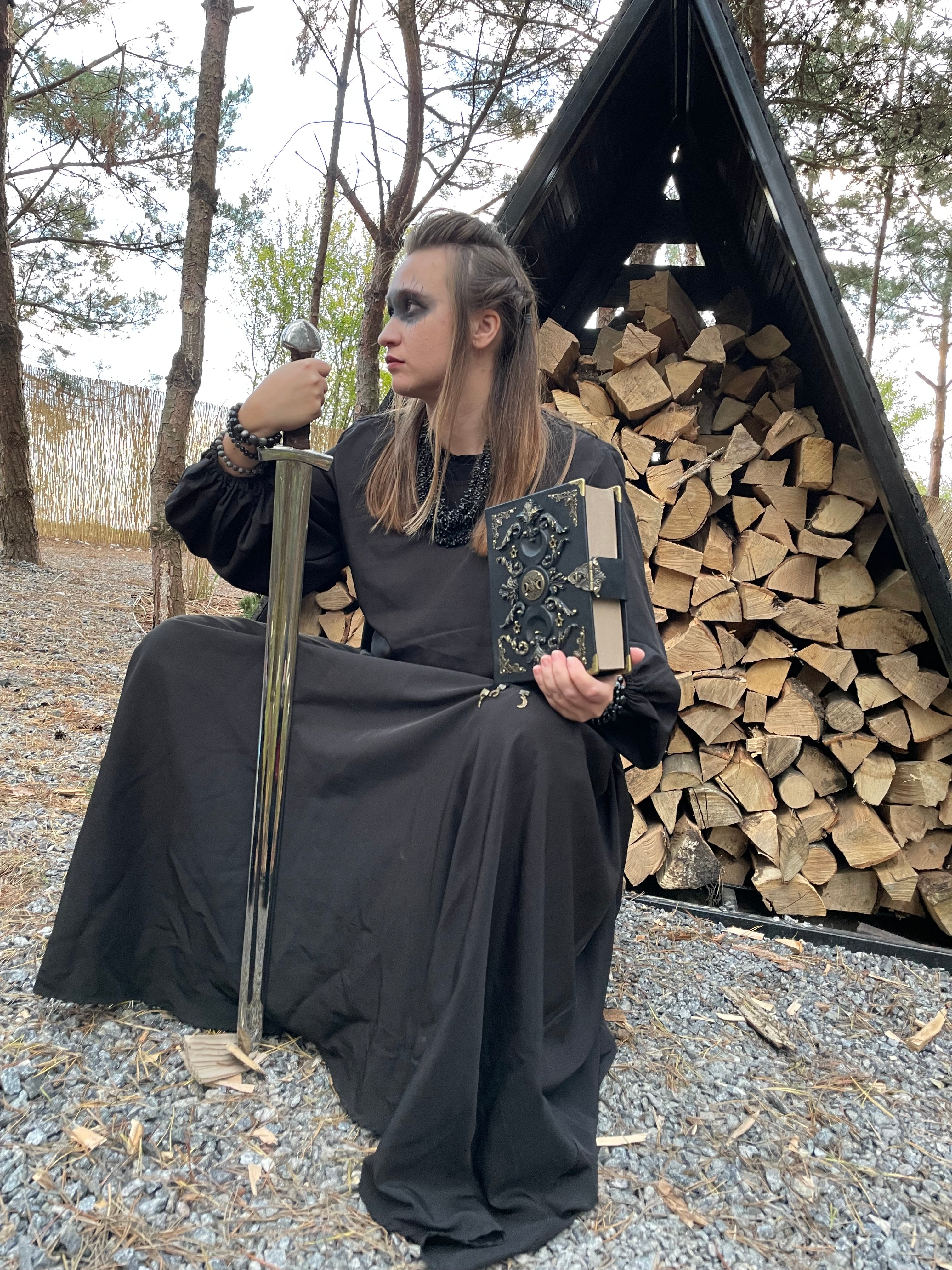 Black Moon Leather Grimoire | Gothic Witch Journal