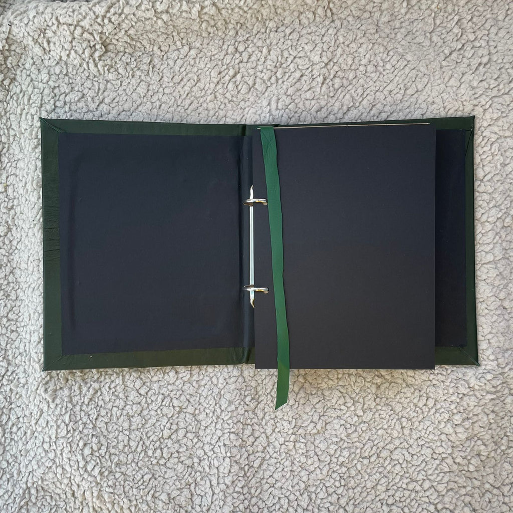 Eternal Secret Garden Grimoire – Ring Binder Book of Shadows | Personalized Leather Witchcraft Journal