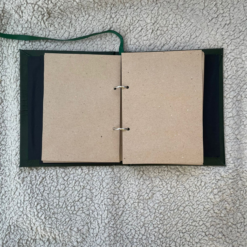 Eternal Secret Garden Grimoire – Ring Binder Book of Shadows | Personalized Leather Witchcraft Journal