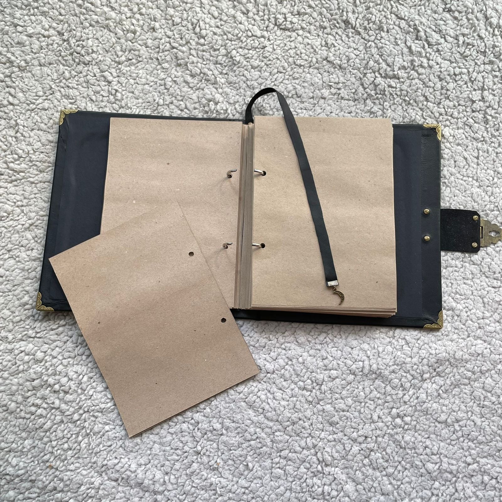 Black Moon Leather Grimoire | Gothic Witch Journal