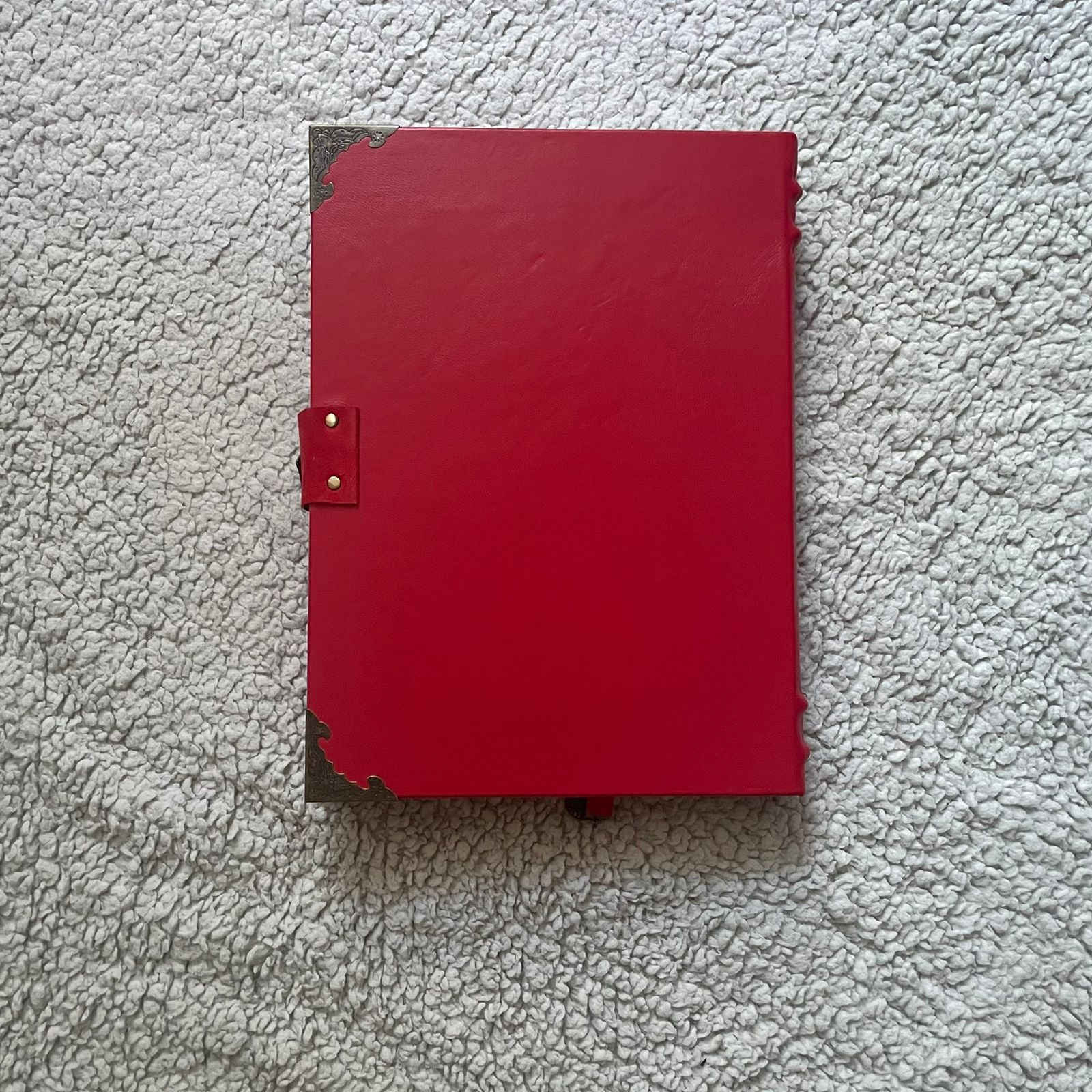 Red Leather Tree of Life Grimoire: Family Book of Shadows