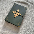 Celtic Witch’s Knot Grimoire - Leather Handmade Spellbook Grimoire