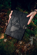 All-Seeing Eye Grimoire | Handmade Leather Book of Shadows | Occult Journal | Gothic Spell Book | Esoteric Notebook