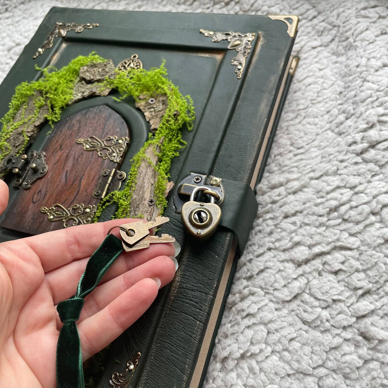 Enchanted Miniature Door – Forest Fairytale Grimoire