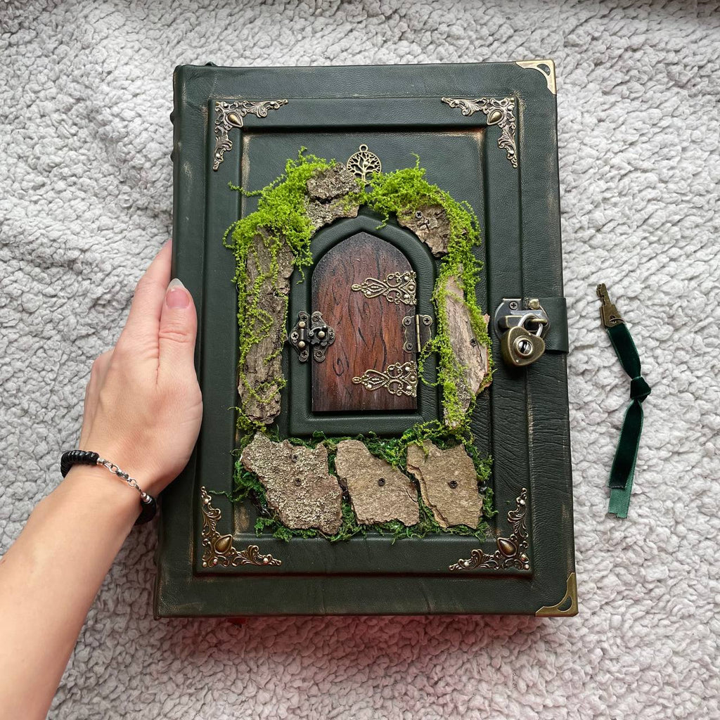 Enchanted Miniature Door – Forest Fairytale Grimoire