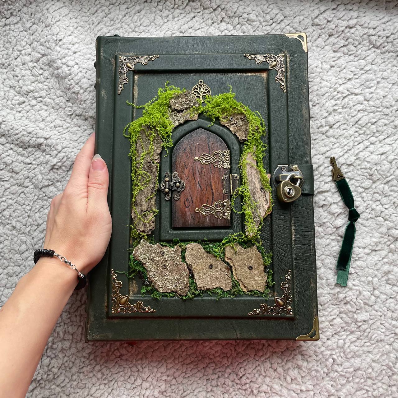 Enchanted Miniature Door – Forest Fairytale Grimoire