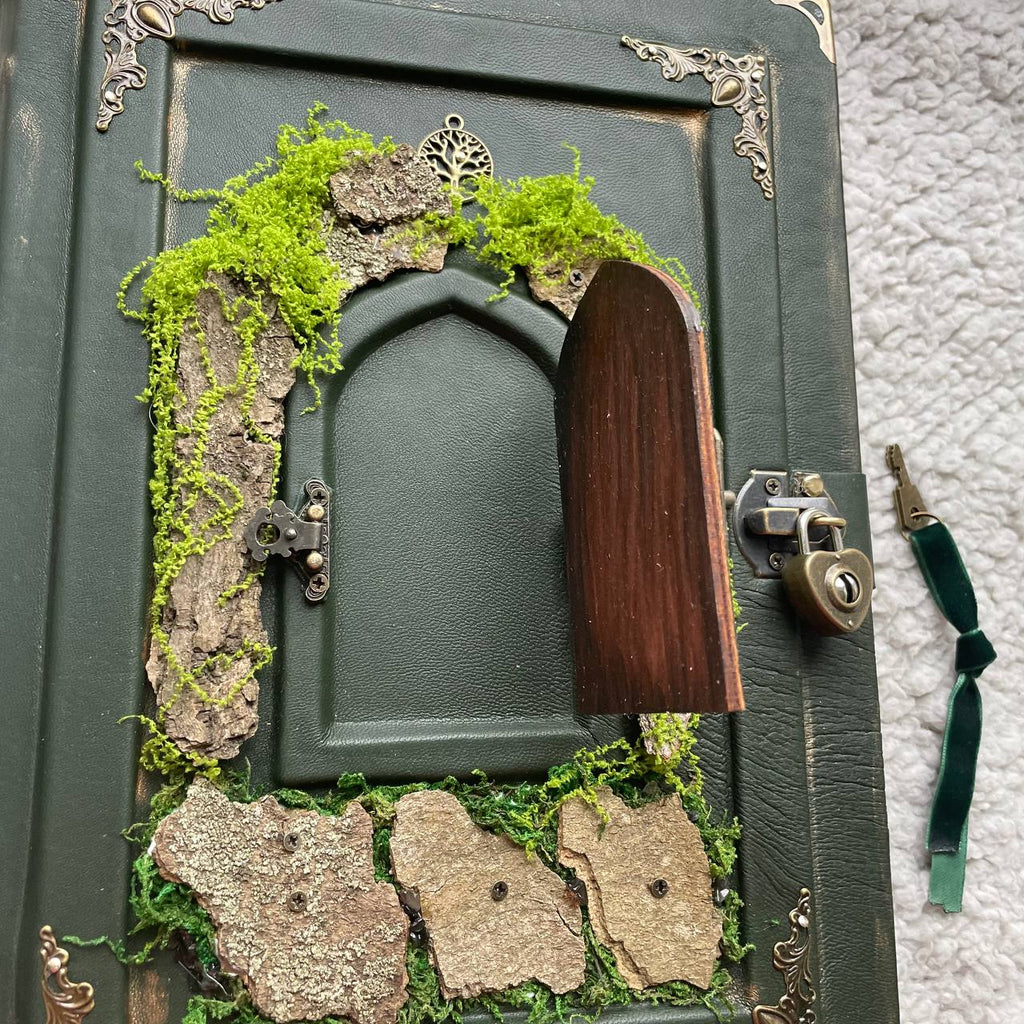 Enchanted Miniature Door – Forest Fairytale Grimoire