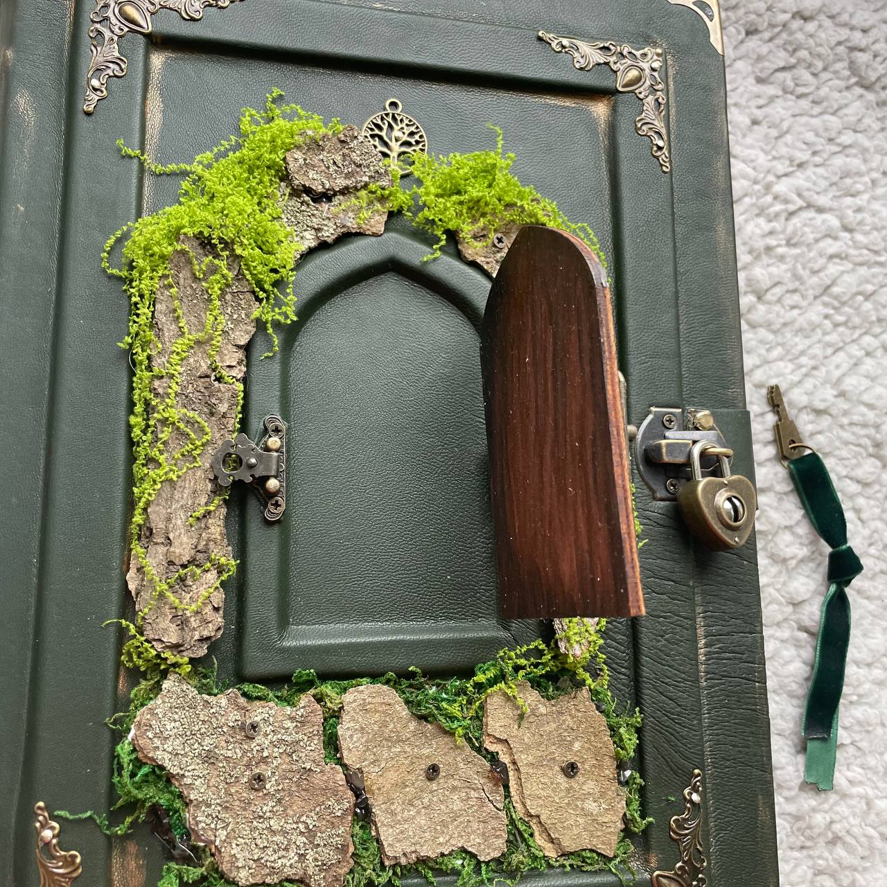 Enchanted Miniature Door – Forest Fairytale Grimoire