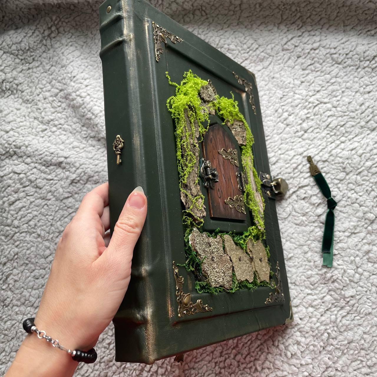 Enchanted Miniature Door – Forest Fairytale Grimoire