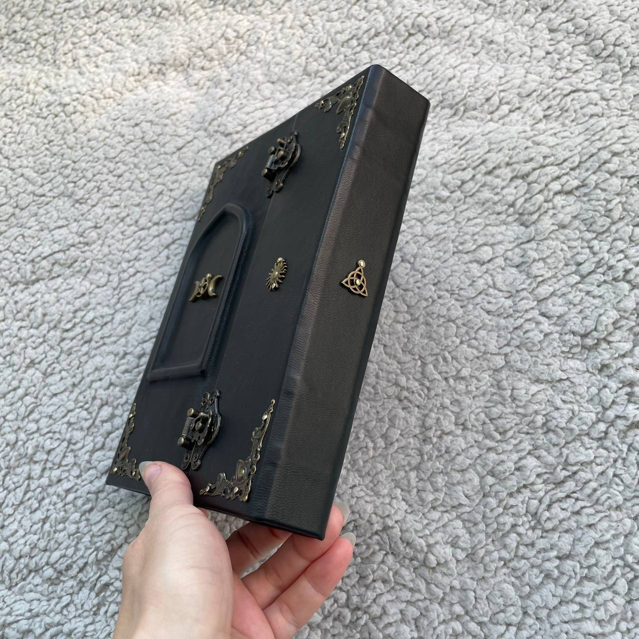 Personalized Leather Book of Shadows — “Magic Door” Grimoire