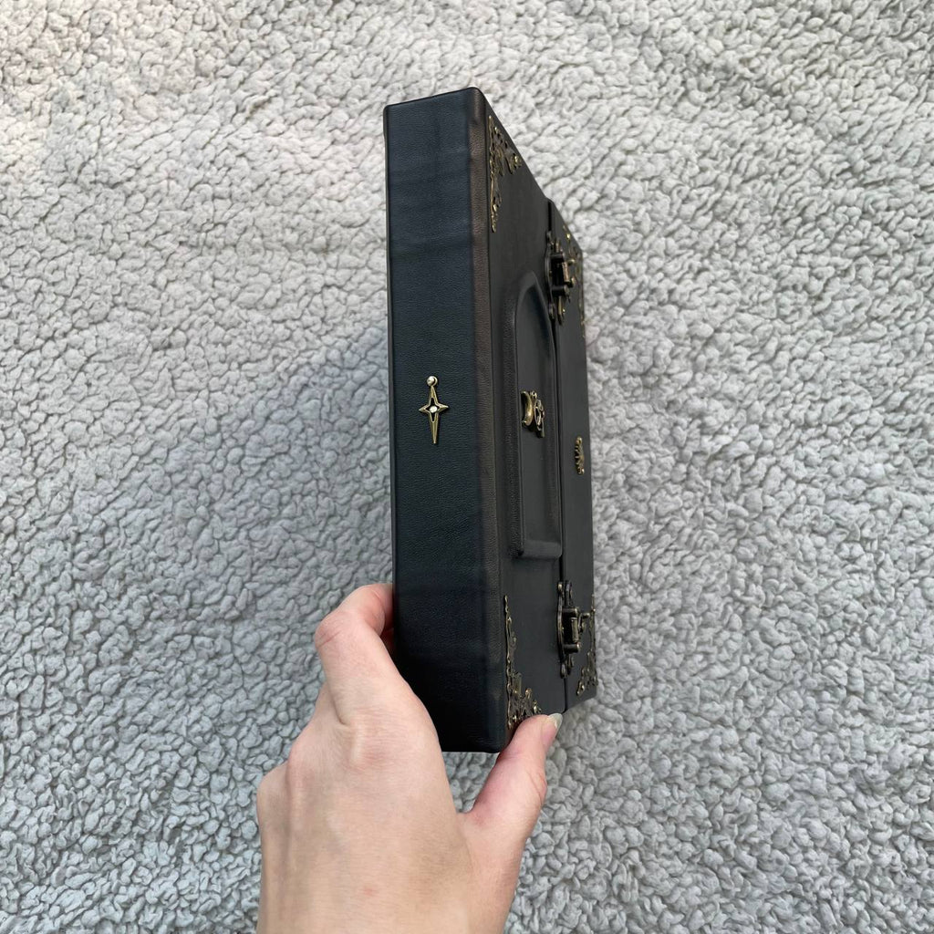 Personalized Leather Book of Shadows — “Magic Door” Grimoire