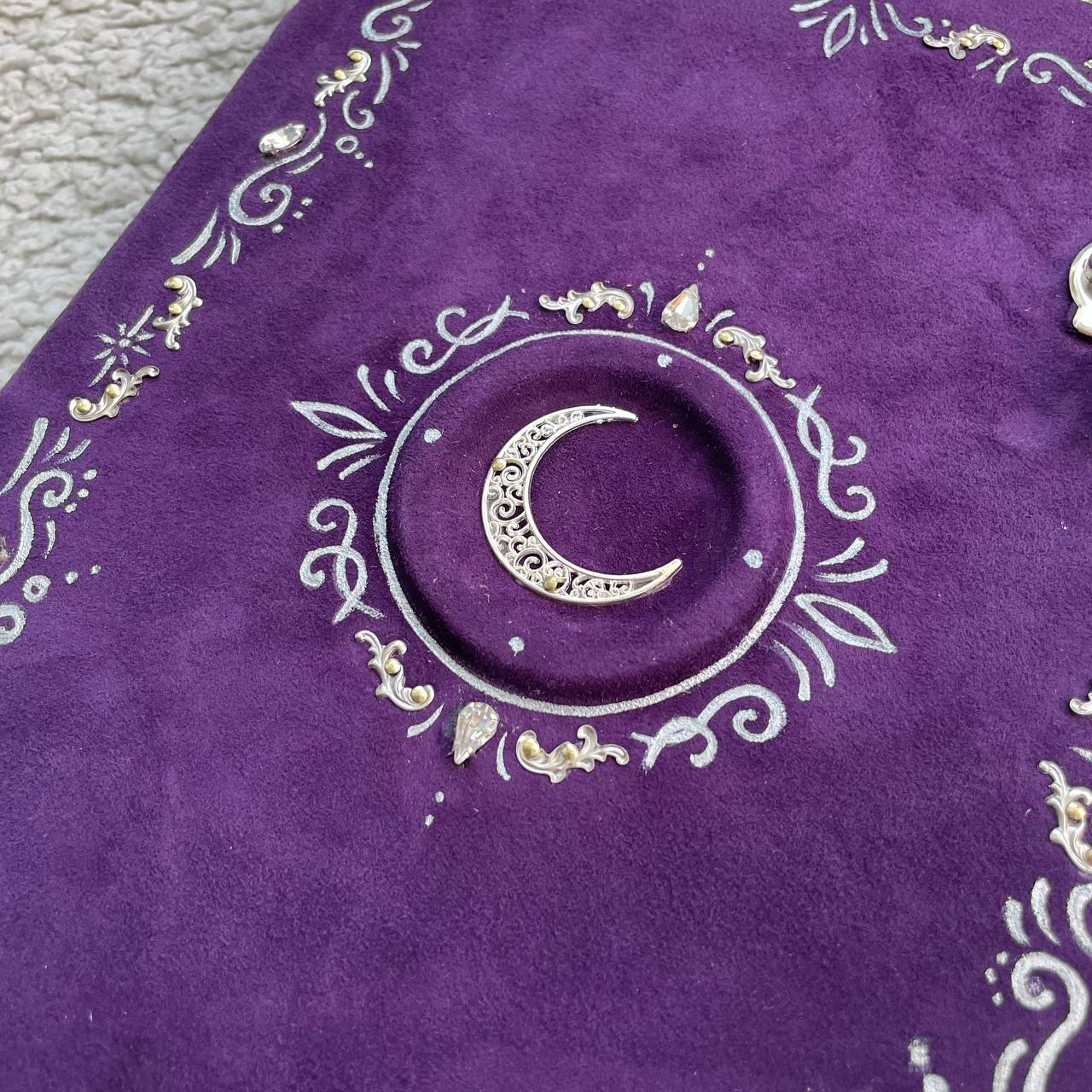 Handmade Suede Grimoire – Witchcraft Book of Shadows with Lock
