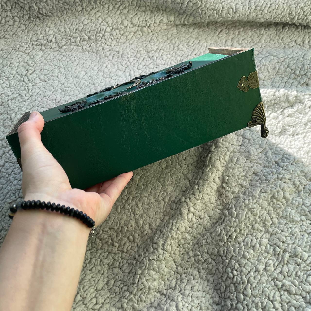 Gothic Leather Casket Box for Magic Artifacts & Witch Jewelry Storage Ideal Gifts