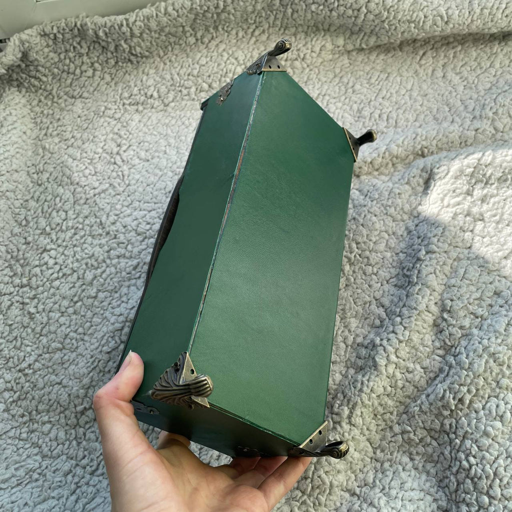 Gothic Leather Casket Box for Magic Artifacts & Witch Jewelry Storage Ideal Gifts