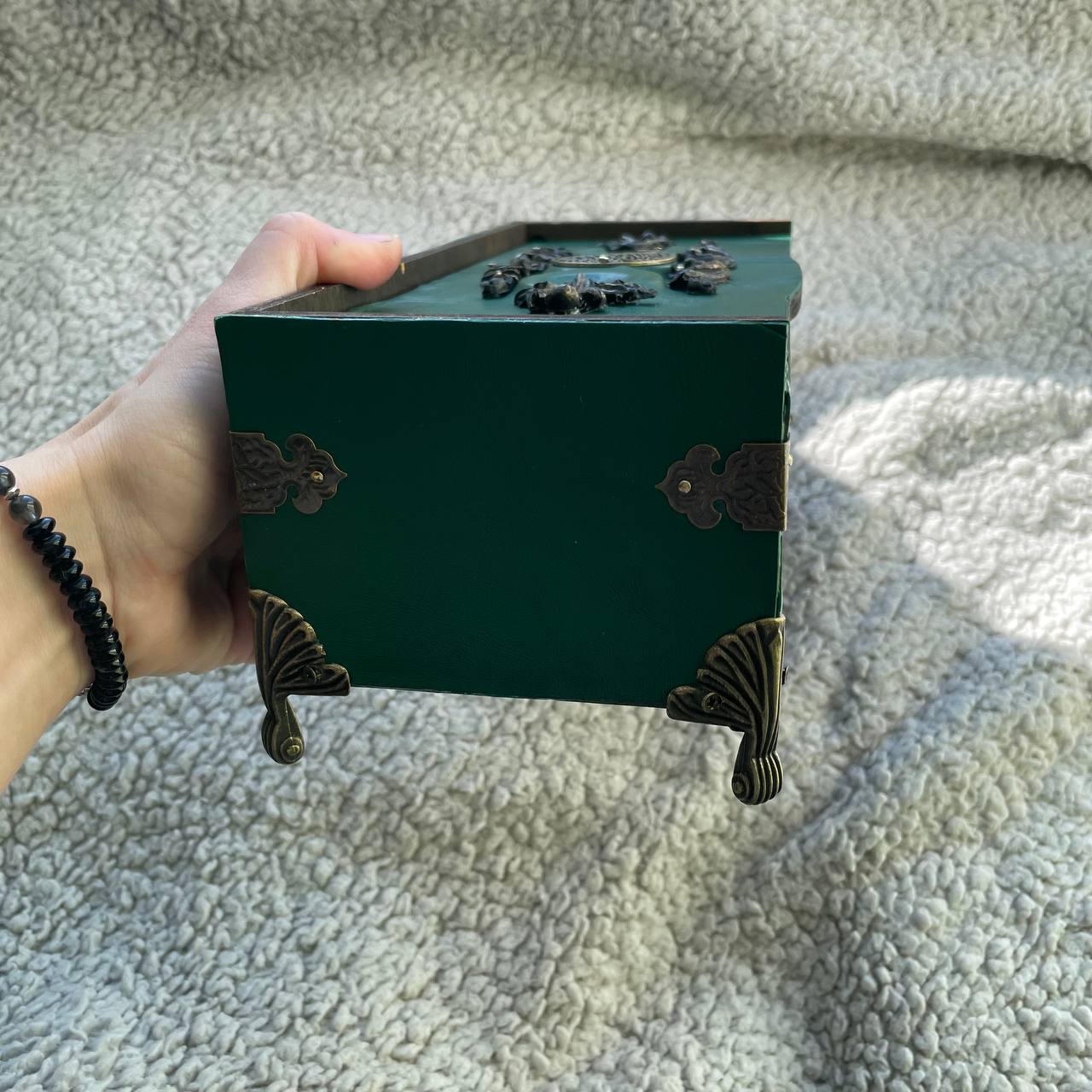 Gothic Leather Casket Box for Magic Artifacts & Witch Jewelry Storage Ideal Gifts