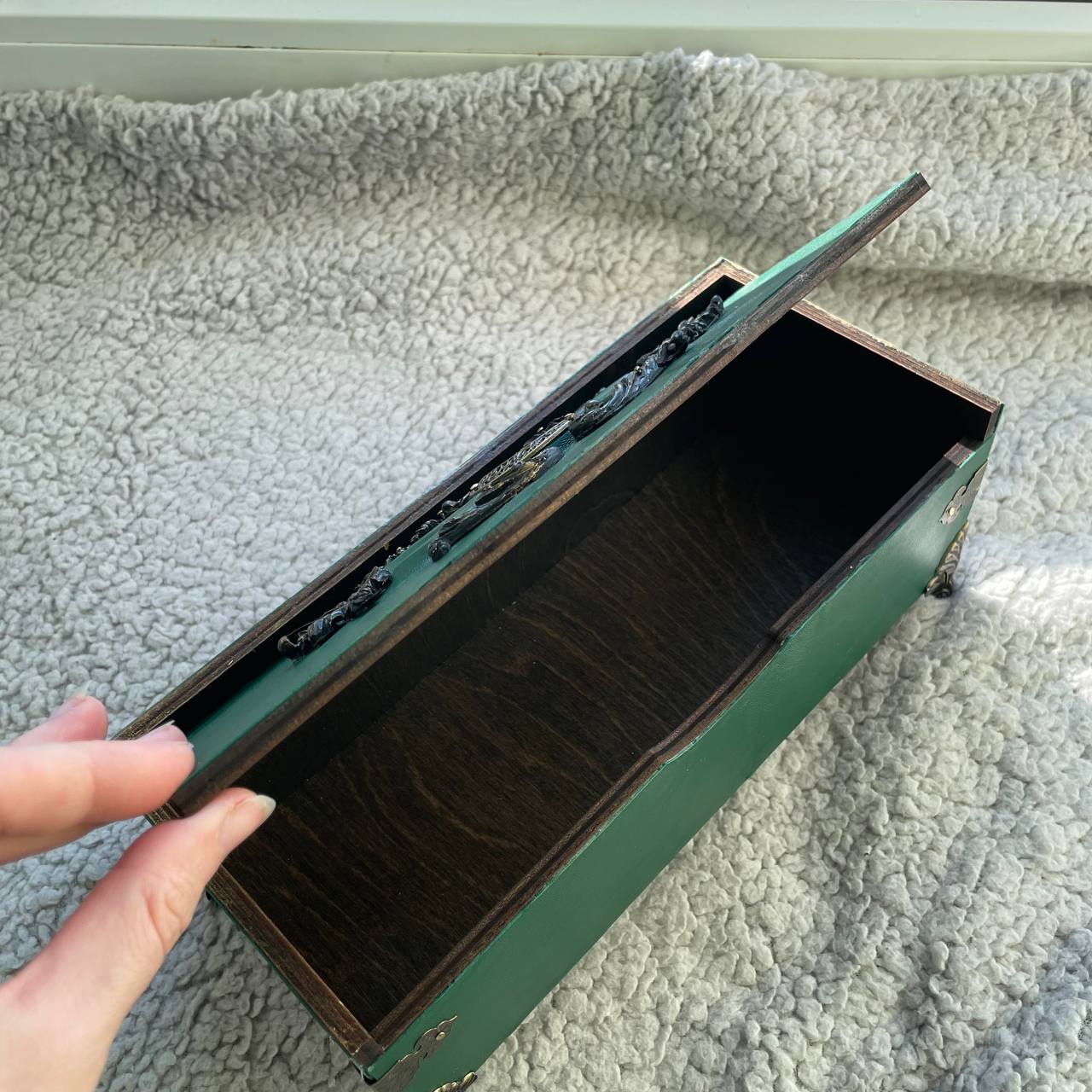 Gothic Leather Casket Box for Magic Artifacts & Witch Jewelry Storage Ideal Gifts