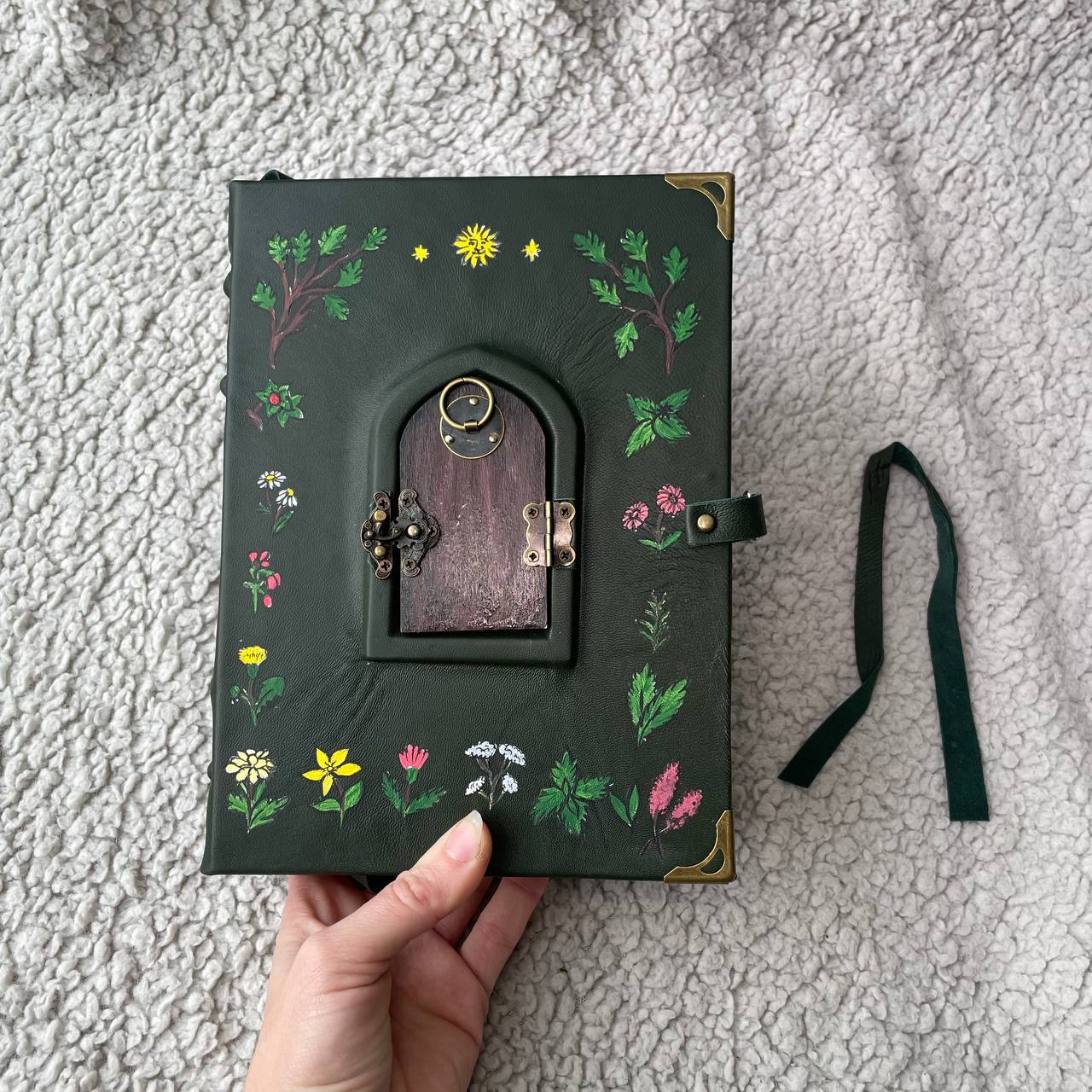 Pentiment Inspired Grimoire Notebook | Medieval Manuscript Style Journal | Handmade Witchcraft & Gothic Writing Book