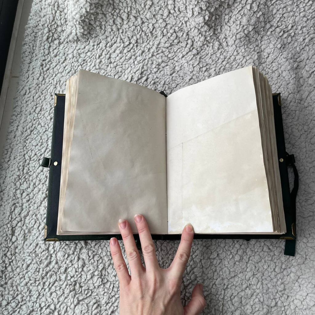 Pentiment Inspired Grimoire Notebook | Medieval Manuscript Style Journal | Handmade Witchcraft & Gothic Writing Book