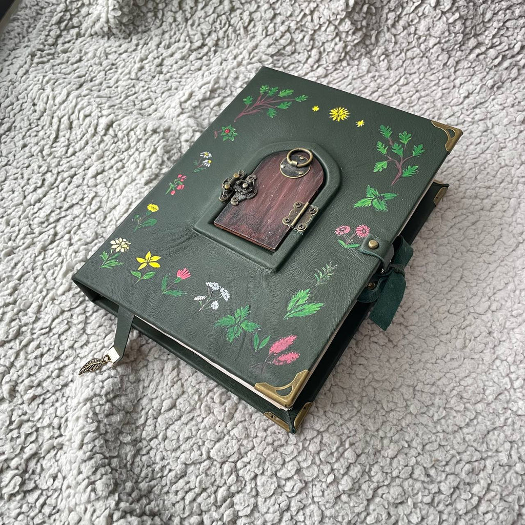 Pentiment Inspired Grimoire Notebook | Medieval Manuscript Style Journal | Handmade Witchcraft & Gothic Writing Book