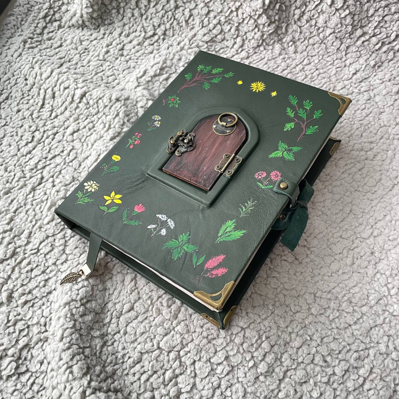 Pentiment Inspired Grimoire Notebook | Medieval Manuscript Style Journal | Handmade Witchcraft & Gothic Writing Book