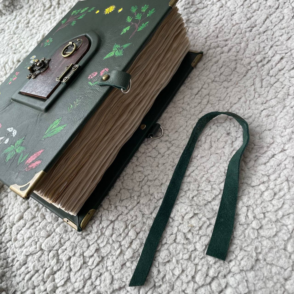 Pentiment Inspired Grimoire Notebook | Medieval Manuscript Style Journal | Handmade Witchcraft & Gothic Writing Book