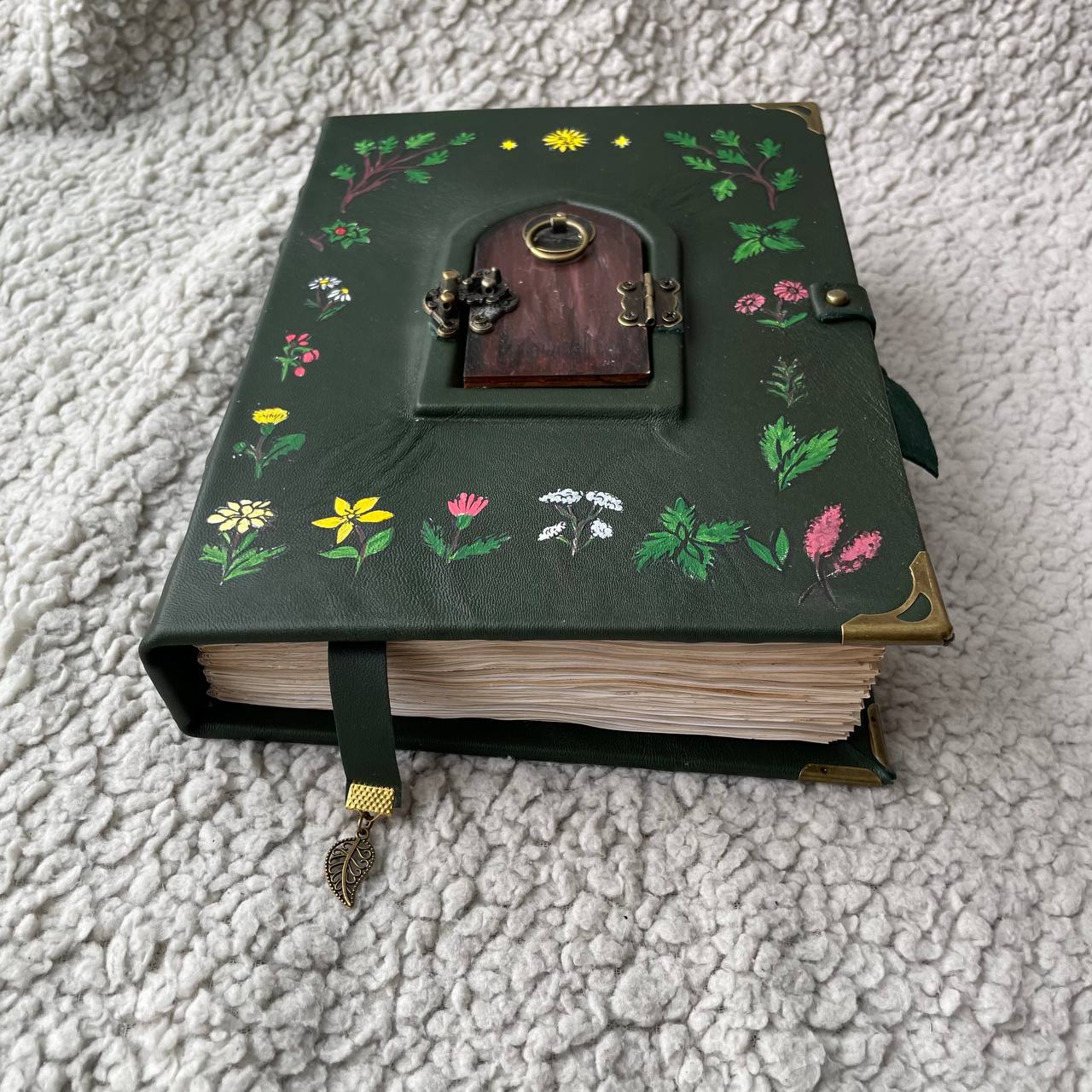 Pentiment Inspired Grimoire Notebook | Medieval Manuscript Style Journal | Handmade Witchcraft & Gothic Writing Book