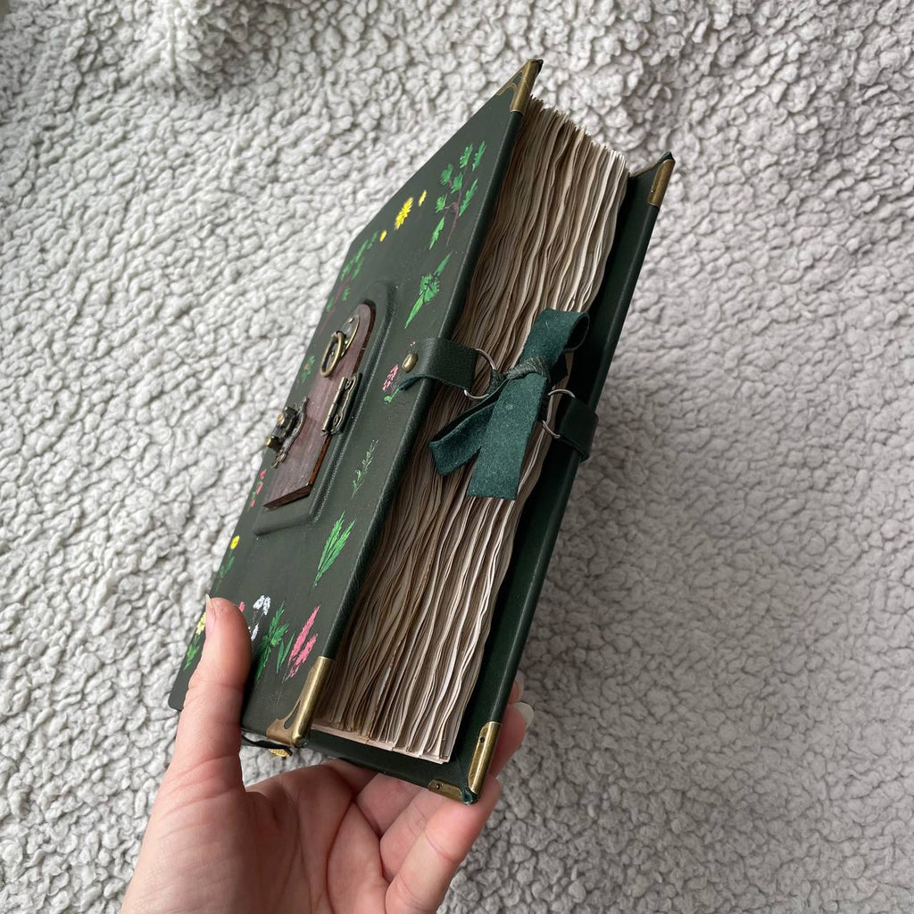 Pentiment Inspired Grimoire Notebook | Medieval Manuscript Style Journal | Handmade Witchcraft & Gothic Writing Book