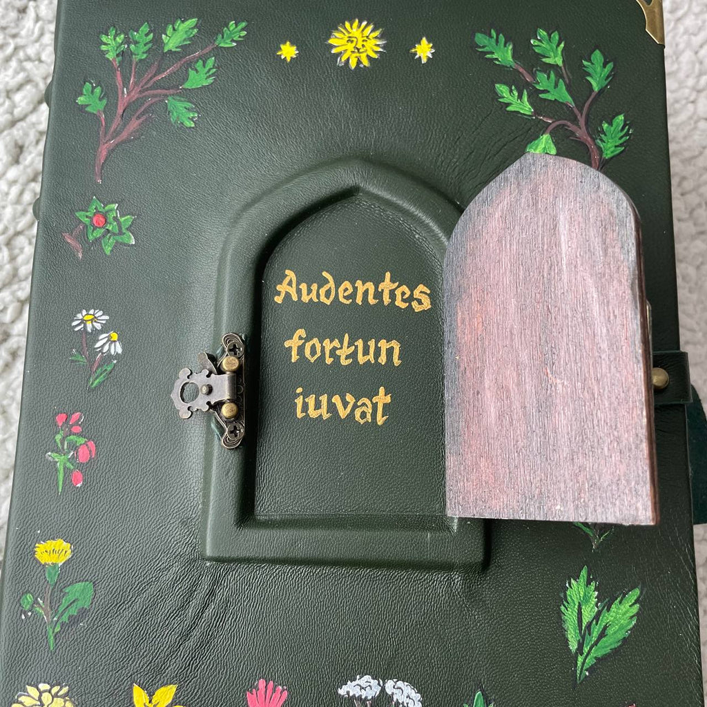 Pentiment Inspired Grimoire Notebook | Medieval Manuscript Style Journal | Handmade Witchcraft & Gothic Writing Book