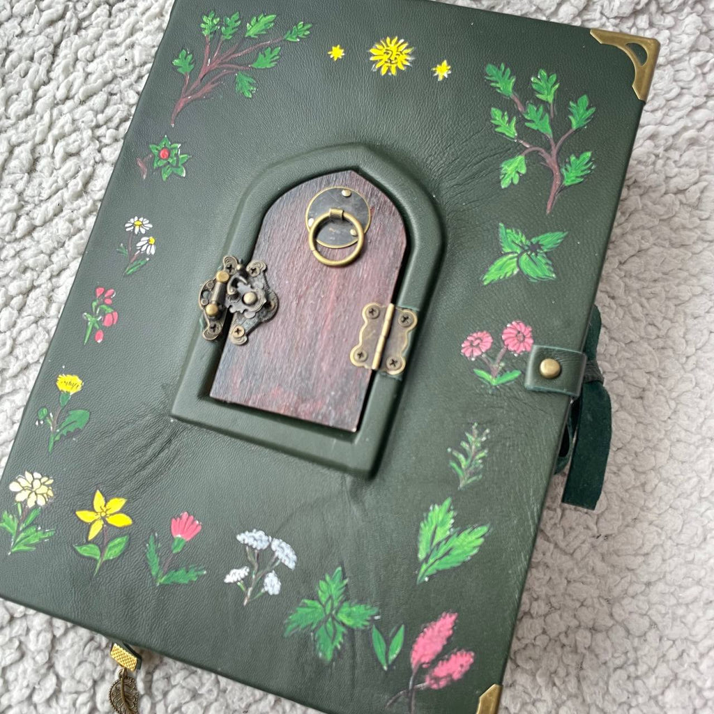 Pentiment Inspired Grimoire Notebook | Medieval Manuscript Style Journal | Handmade Witchcraft & Gothic Writing Book